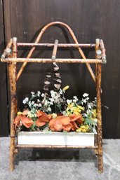 Vintage Bamboo Planter Stand