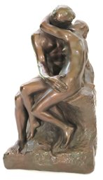 The Kiss 57 Alva Studios Productions Sculpture Of Lovers Kissing With Inscription On The Side