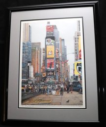 FLEISHER SERIAGRAPH OF TIMES SQUARE SCENE