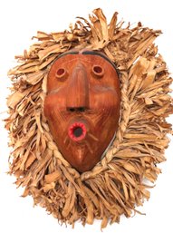 Vintage Iroquois Canada Carved Wood Face Mask Blower Mask False Face