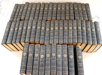 Collection Of Antique Harvard Classics Copyright 1909, Includes 50 Volumes