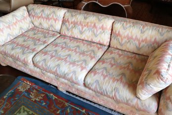 Cozy And Comfortable Vintage Retro Sofa With Back Pillows!