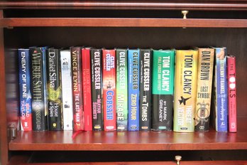 Collection Of Novels Authors Include Clive Cussler, Dan Brown, Tom Clancy, Daniel Silva, Brad Taylor And More
