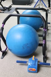 Yoga Ball And Ab Cruncher