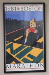 1981 Boston Marathon Limited Edition Signed Poster