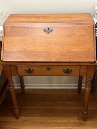 Vintage Sprague & Carleton Solid Rock Maple Secretary Desk