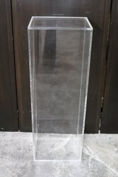 Vintage Acrylic Pedestal 13.5 Inch X 10.5 Inch D X 38 Inch