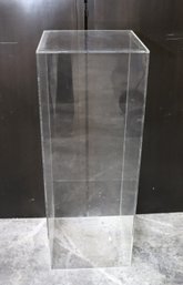 Vintage Acrylic Pedestal Approx. 15 X 15 X 40 Inches