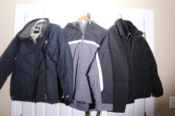 Pre-owned North Face, Obermeyer, And Zero X Posure Youth Ski Jackets.