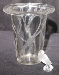 Vintage Lalique Vase By Rene Lalique