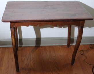 Antique 19 Th Century French Farm Carved Wood Table