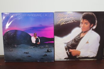 Records Include Michael Jackson Thriller And Stevie Wonder In Square Circle