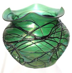 Beautiful & Rare Antique Art Glass Vase Possibly Loetz
