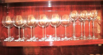 Fine Wine Glasses Include 10 Burgundy & 6 White Wine