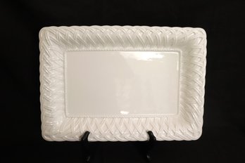 Tiffany And Co. Large White Woven Platter