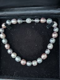 PEARLS ARE COMING BACK IN STYLE BEAUTIFUL CHUNKY SOUTH SEA NATURAL MULTICOLOR PEARL NECKLACE