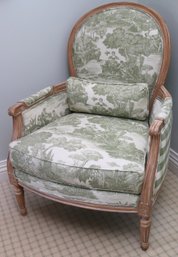 Ethan Allen French Louis XVI Style Toile Fauteuil