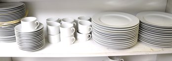 Pottery Barn Japan White Porcelain Dinnerware.