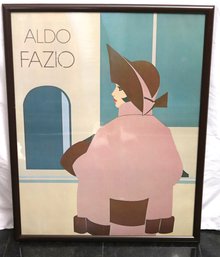 Vintage Art Deco Aldo Fazio Framed Poster Print