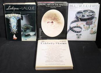 Books Include Hollywood Jewels, Erotic Art Of The Masters, Architectural Digest Celebrity Homes And Lalique