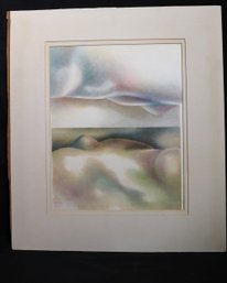 Abstract Print Possible Hand Drawn Signed By L. L Louis Note There Is No Frame