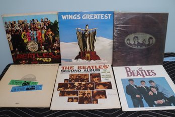 Lot Of 6 Beatles And Wings Album- 1 Is Unopened,