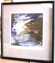 Abstract Painting Signed By Artist Elaine Martin