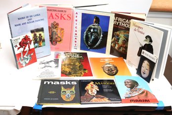Collection Of Vintage Books African Art, African Mythology, Masques De Venise, Carnaval Ou La Fete A Lenv