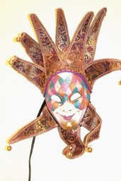 Venetian Carnival Mask With Bell Accents