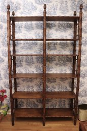 Vintage Walnut Etagere/ Shelf, Great For Any Space To Display Your Collectibles!