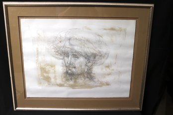 Limited Edition Pencil Signed Lithograph By Edna Hibel 13/25.