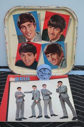 Collectable Worcester Ware Beatles Tray, 1990 Calendar Signed And Plastic Bank.