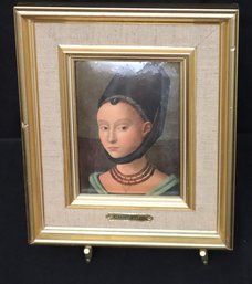 Petrus Christus, Martele A La Main Framed Portrait Made In France