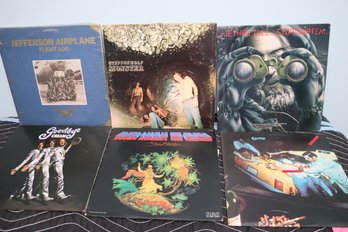 Lot Of 6 Record Albums With Cream, Jefferson Airplane And Others