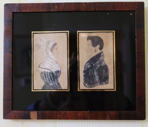 Antique Portrait Paintings Of Sir Simon Lockhart And Lady Lockhart