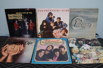 Lot Of 6 Record Albums (some Double Albums), Lovin Spoonful, The Byrds And Others