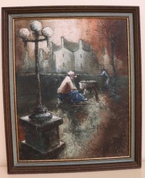 Original Oil Painting Of Acre By Luciano, 1972
