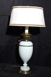 Vintage Duplex No 2 Kerosene Conversion Table Lamp