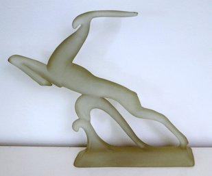 Vintage Acrylic Leaping Gazelle
