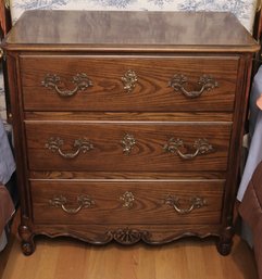 Vintage French Provincial Oakwood Chest Of Drawers