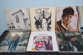 Lot Of 6 Record Albums With Bob Dylan