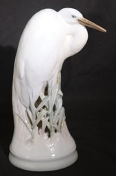 Royal Copenhagen Mid Century Glazed Porcelain Figure Of A Heron