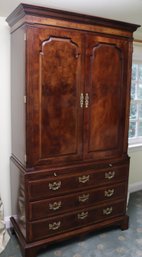 Gorgeous Henredon Aston Court Dresser/Armoire With Ornate Brass Hardware