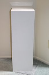 Vintage White Formica Pedestal Perfect For Artwork Or Houseplant