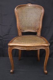 French Louis XV Style Woven Cane Chair