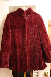 Dennis Basso Faux Fur Coat Approximate Size Large