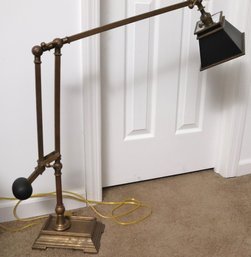 Visual Comfort And Co Balanced Brass Adjustable Swing Arm Desk Lamp