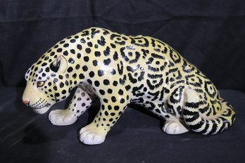 Vintage Ceramic Cheetah Made In Italy