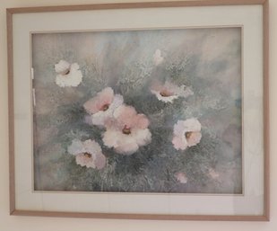 Marcu R. Tucker Mixed Media Fabric Art Of Impressionist Style Flowers