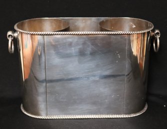 Mid Century French Silver Plate Champagne Bucket Or Wine Chiller
